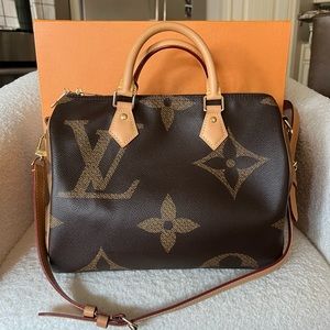 Authentic Louis Vuitton Reverse Monogram Speedy 30